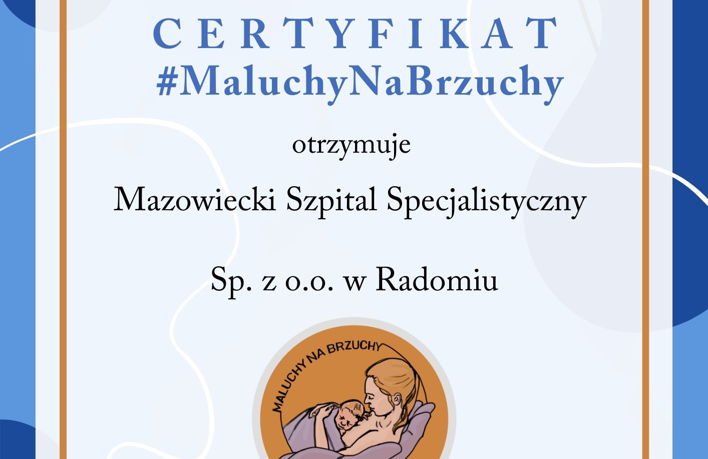 Mamy certyfikat #MaluchyNaBrzuchy 2024! 