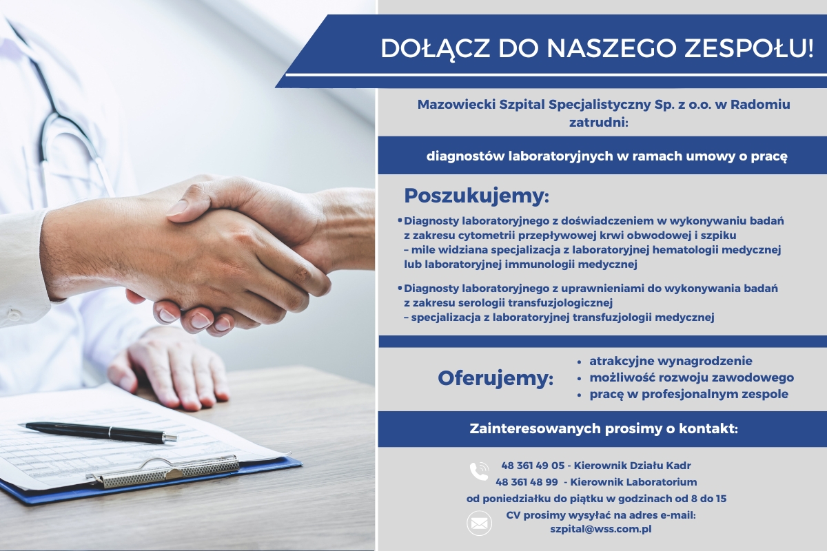 praca diagnosta lab